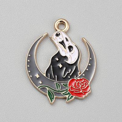 Alloy Enamel Pendants ENAM-CJC0012-061C-1