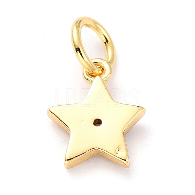 Brass Enamel Pendants KK-M218-10D-RS-1