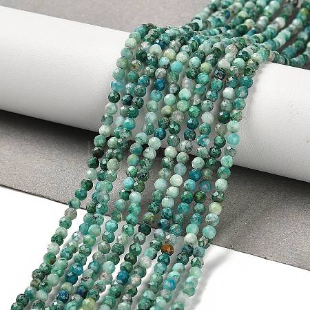 Natural Chrysocolla Beads Strands G-K373-B05-02-1