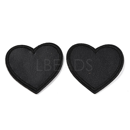 Computerized Embroidery Imitation Leather Self Adhesive Patches DIY-G031-01B-1