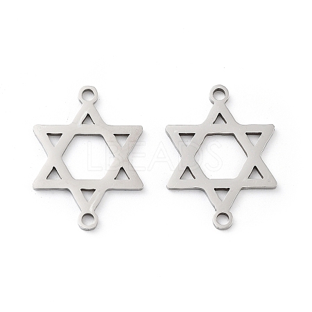 Non-Tarnish 201 Stainless Steel Connector Charms STAS-A090-23P-1