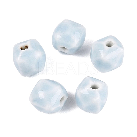 Vintage Handmade Porcelain Beads PORC-N013-18-15-1