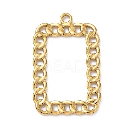 304 Stainless Steel Pendants STAS-I357-02G-02-1