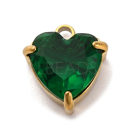304 Stainless Steel Rhinestone Pendants STAS-P386-01G-01-1