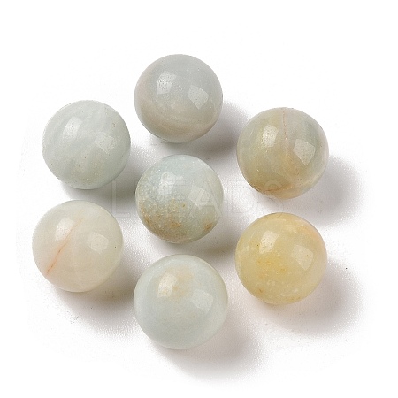Natural Flower Amazonite No Hole Sphere Beads G-K353-04D-41-1