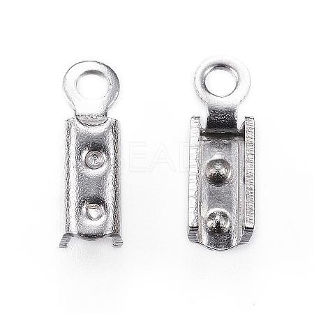 304 Stainless Steel Folding Crimp Ends STAS-P107-06P-1