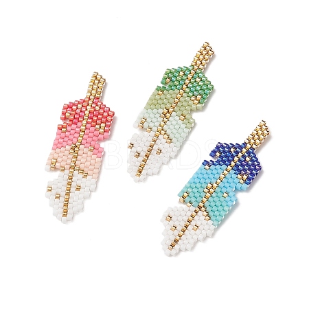 3Pcs 3 Color Handmade MIYUKI Japanese Seed Beads PALLOY-MZ00025-1