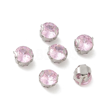 Round Stainless Steel Prong Settings STAS-M104-01F-1