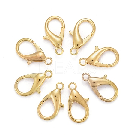 Zinc Alloy Lobster Claw Clasps X-E107-G-NF-1