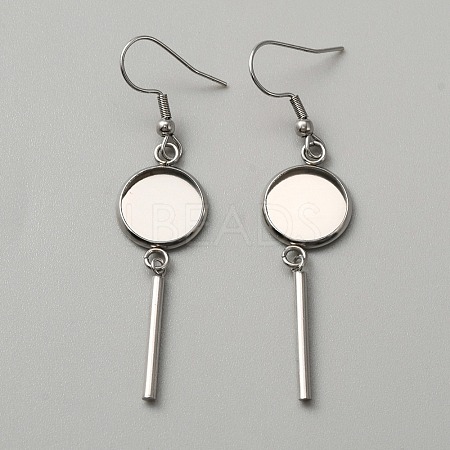 314 Stainless Steel Earring Hooks STAS-WH0046-01B-1