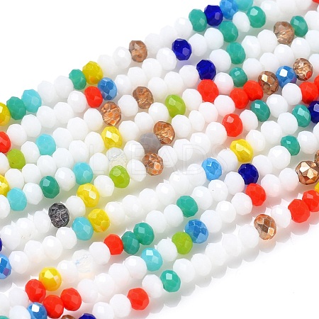 Glass Beads Strands GLAA-F106-B-12-1