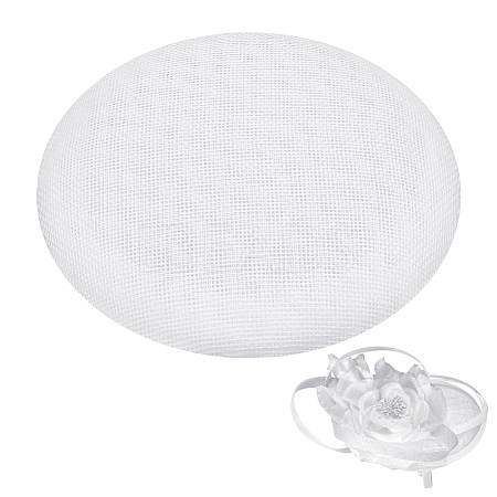 Linen Cloth Mini Hat Fascinator Base AJEW-WH0472-72B-1