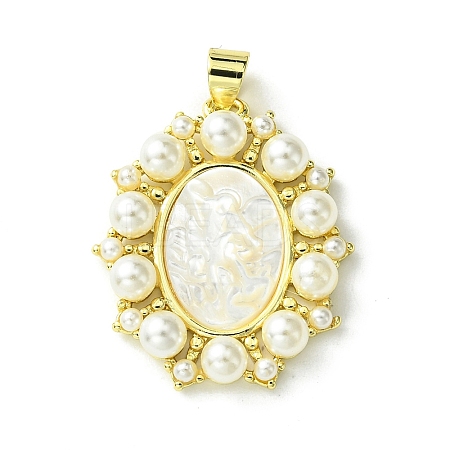 Eco-Friendly Brass Pendants KK-A204-02A-01G-1