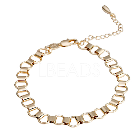 Brass Chain Bracelets BJEW-EE0003-23G-1