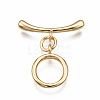 Brass Toggle Clasps KK-T063-99G-NF-1