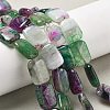 Natural Banded Agate Imitation Ruby in Zoisite Beads Strands G-K392-B03-13x18mm-1