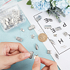 60 Sets 6 Styles 304 Stainless Steel Box Clasps STAS-DC0009-62-3