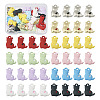 40Pcs 10 Styles Spray Printed Alloy Pendants FIND-TA0002-38-1