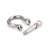 Alloy D-Ring Anchor Shackle Clasps X-PALLOY-L169-08-2