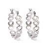 Non-Tarnish 304 Stainless Steel Infinity Hoop Earrings for Women EJEW-G293-28P-1