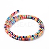Handmade Polymer Clay Beads Strands CLAY-R089-3mm-017-3