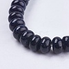 Synthetic Blue Goldstone Beads Strands X-G-S105-8mm-22-3