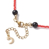 Glass Seed Pendant Necklaces for Women NJEW-MZ00031-03-5