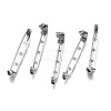 Tarnish Resistant 201 Stainless Steel Brooch Pin Back Safety Catch Bar Pins STAS-S117-022E-1