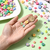 300Pcs 3 Styles Opaque Acrylic Beads MACR-SP0002-05-4