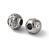 304 Stainless Steel Rhinestone European Beads STAS-A092-10Y-P-2