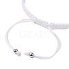 Cross Alloy Connector Charms Braided Bracelets BJEW-JB11067-02-4