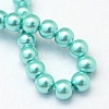 Baking Paint Pearlized Glass Pearl Round Bead Strands HY-Q003-4mm-65-4