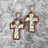 Easter Cross  Dangle Stud Earrings FS-WG862AE-08-1