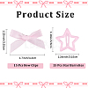 15Pcs Star Iron Snap Hair Clips OHAR-CP0001-23-2