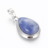 Natural Sodalite Pendants G-L512-C05-2