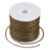 Brass Coated Iron Flat Cable Chains CH-TAC0007-02AB-2