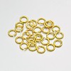 Brass Open Jump Rings KK-E647-17G-4mm-1