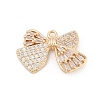 Brass Micro Pave Cubic Zirconia Pendants LS-KK-U051-04G-02-1