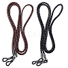 2Pcs 2 Colors Cowhide Neck Strap for Eyeglasses AJEW-CL0004-78-1