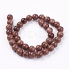 Synthetic Goldstone Bead Strands G-R193-04-10mm-2