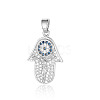 Brass Micro Pave Cubic Zirconia Pendants ZIRC-OY001-38P-1