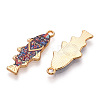 Alloy Enamel Pendants FIND-C037-16G-07-1-1