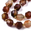 Natural Agate Beads Strands G-T131-82B-12-3