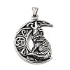 Retro 304 Stainless Steel Big Pendants STAS-I205-34AS-1