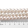 (Defective Closeout Sale: Fading) Baking Painted Pearlized Glass Pearl Round Bead Strands HY-XCP0001-12-5