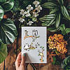 Rubber Clear Stamps DIY-WH0251-044-5