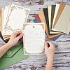 Vintage Retro Gold Foil Western Style Paper Envelope and Paper Set DIY-TA0003-04-9