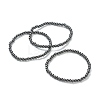 Synthetic Non-magnetic Hematite Beaded Stretch Bracelets BJEW-A117-A-22-1