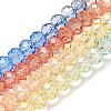 Transparent Painted Glass Beads Strands DGLA-A034-T8mm-A02-2