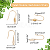 ARRICRAFT 8 Pairs 4 Style Brass Earring Hooks KK-AR0002-73-2